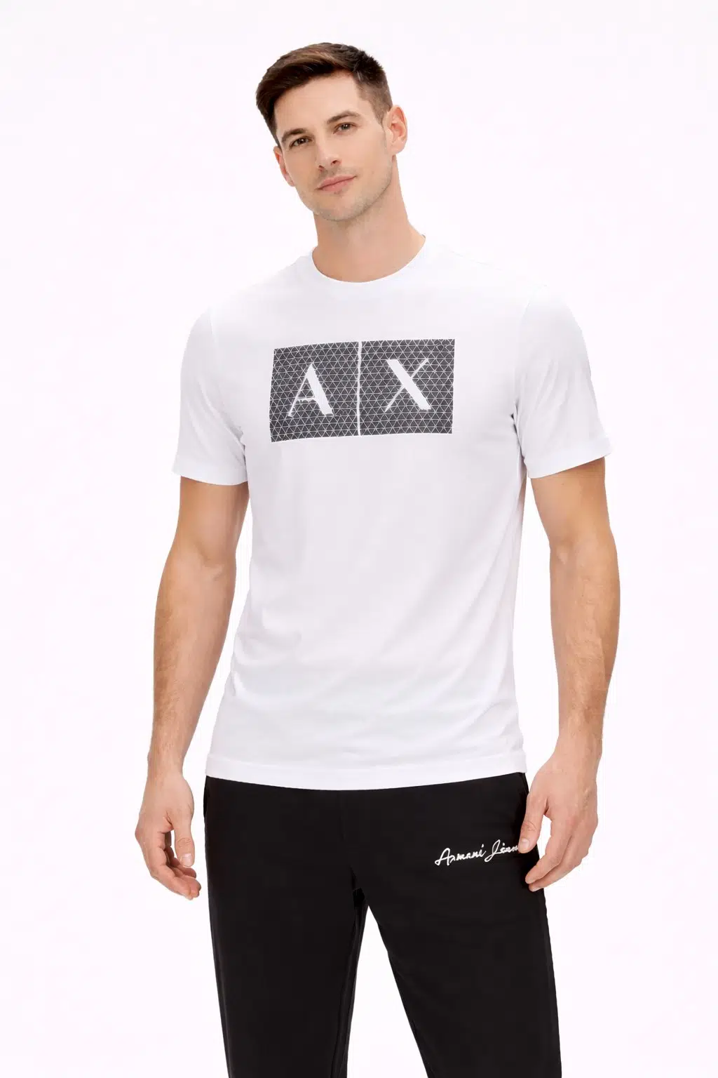 ARMANİ Erkek Sıfır Yaka T-shirt 8NZTCKZ8H4Z - BEYAZ