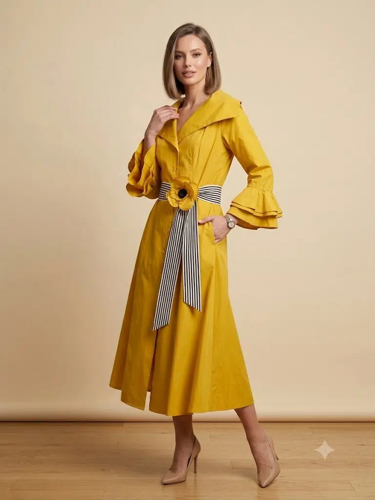 BIZE FASHION ELBİSE 2161 - YEŞİL