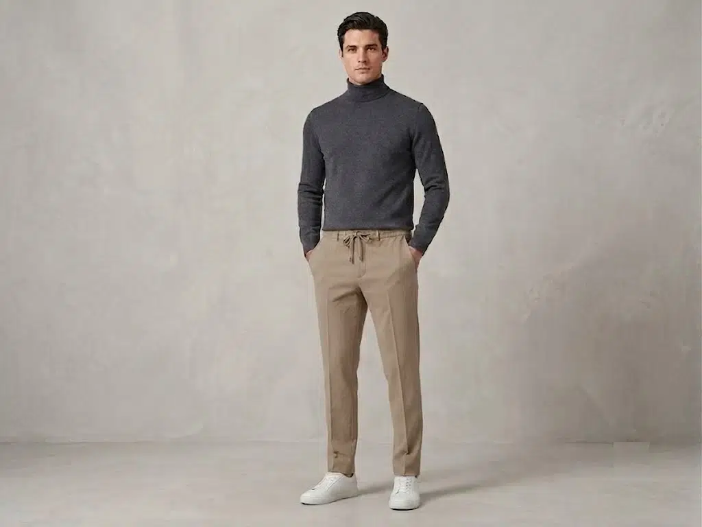 CAVANNA Jogger Fit Smart-Casual Pantolon 9395 - BEJ