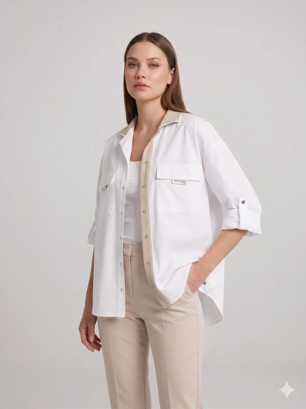 DOSSO DOSSİ ARAS BLUZ 14004 - İNDİGO