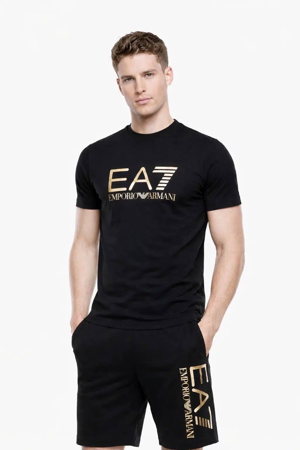 EA7 Train Core Id Erkek T-shirt 7M001412AF22264 - SİYAH