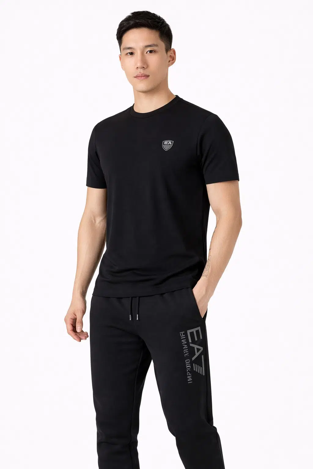 EA7 Train Premium Shield T-shirt 8NPT16PJRGZ - SİYAH