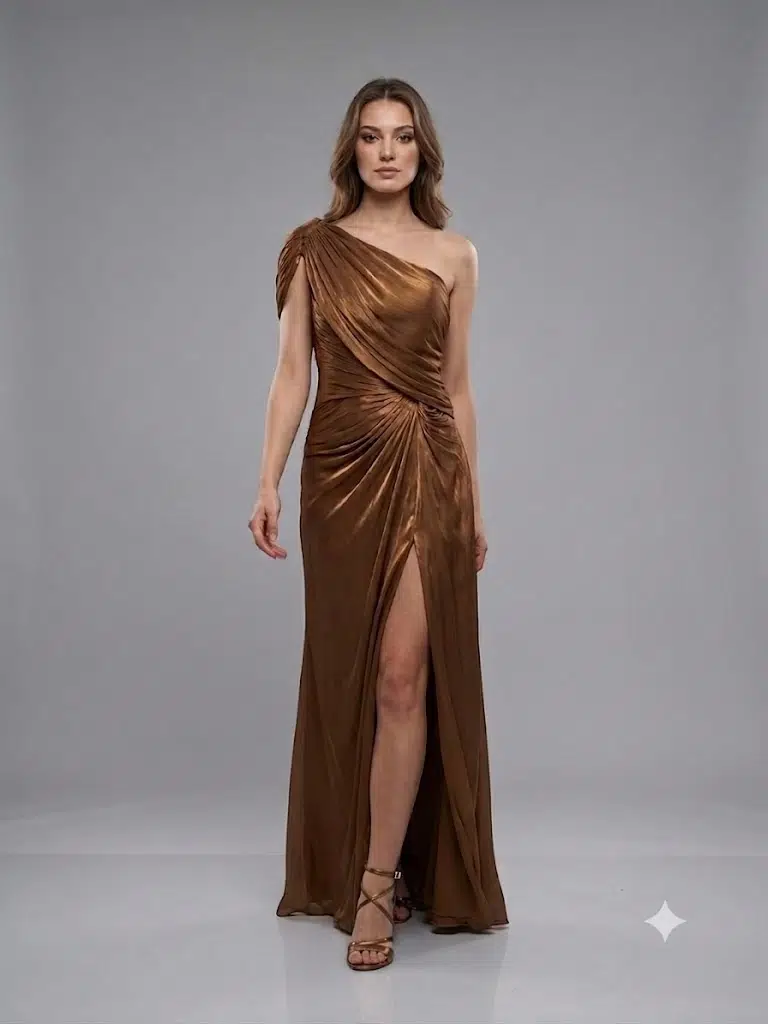 FOR COSTUME ABİYE ELBİSE 10563 - BAKIR