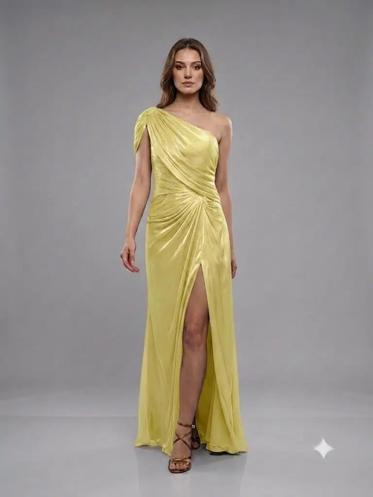 FOR COSTUME ABİYE ELBİSE 10563 - SARI