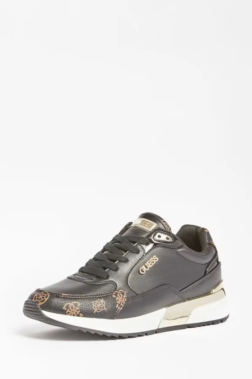 GUESS AYAKKABI FL5MOXFAL12 - SİYAH-KAHVE