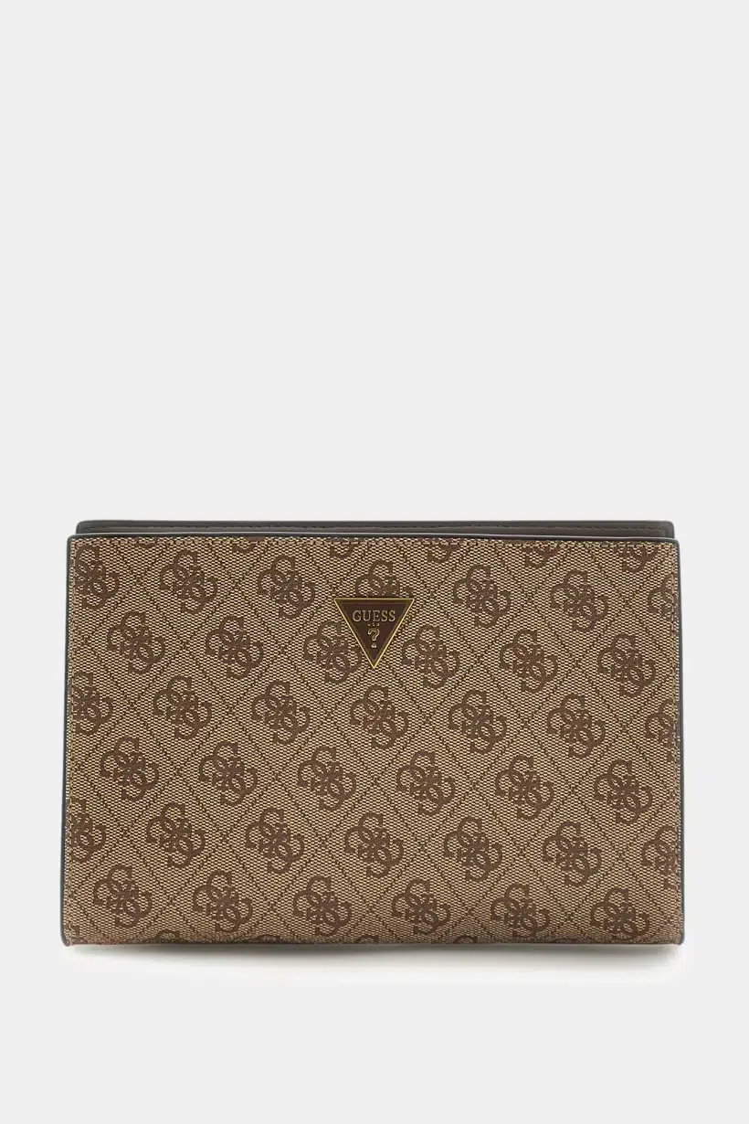 GUESS Milano Logolu Çapraz Askılı Çanta HMMILOP6157 - BEJ-KAHVE