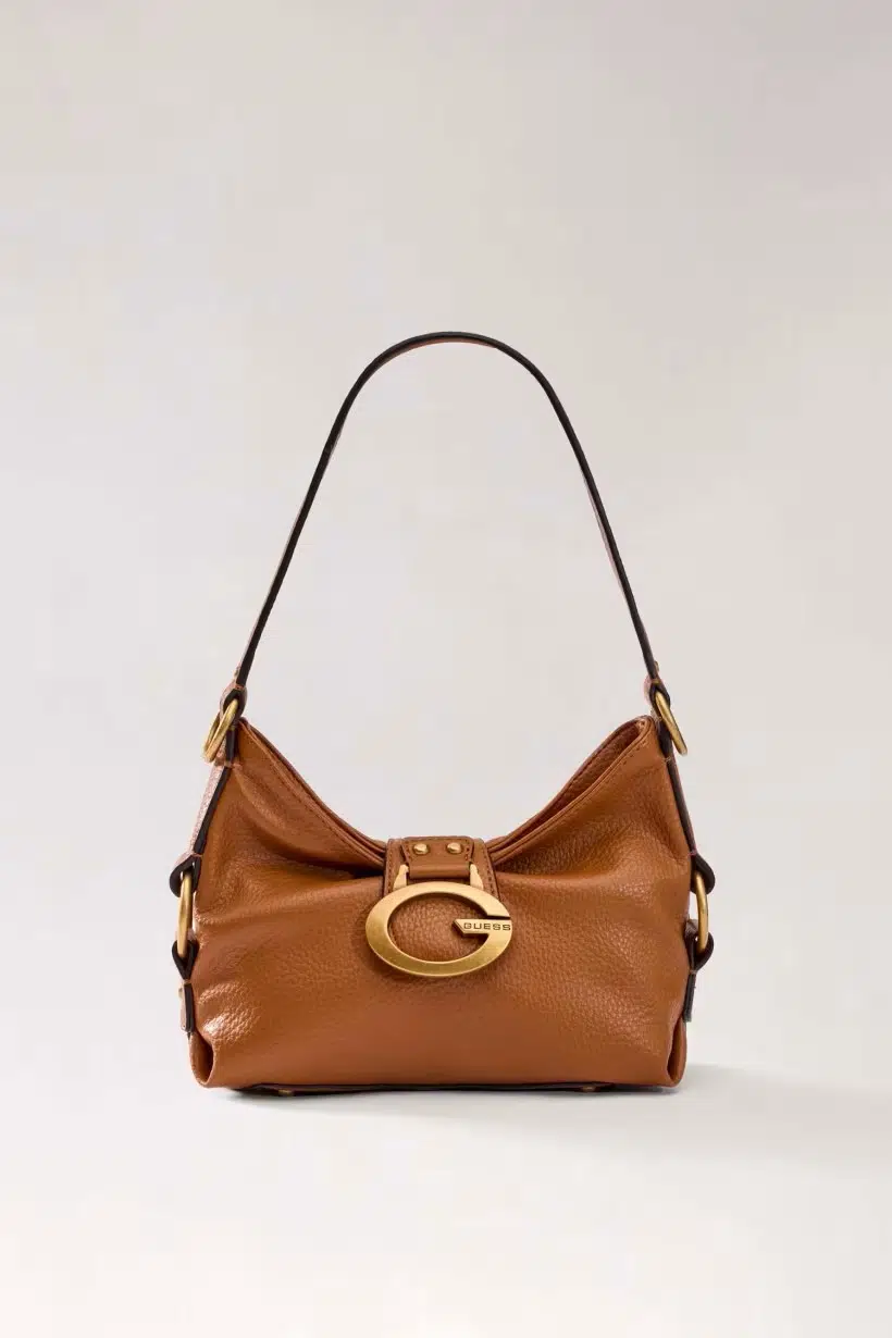 GUESS Camden Mini Omuz Çantası HWBB9308720 - KONYAK