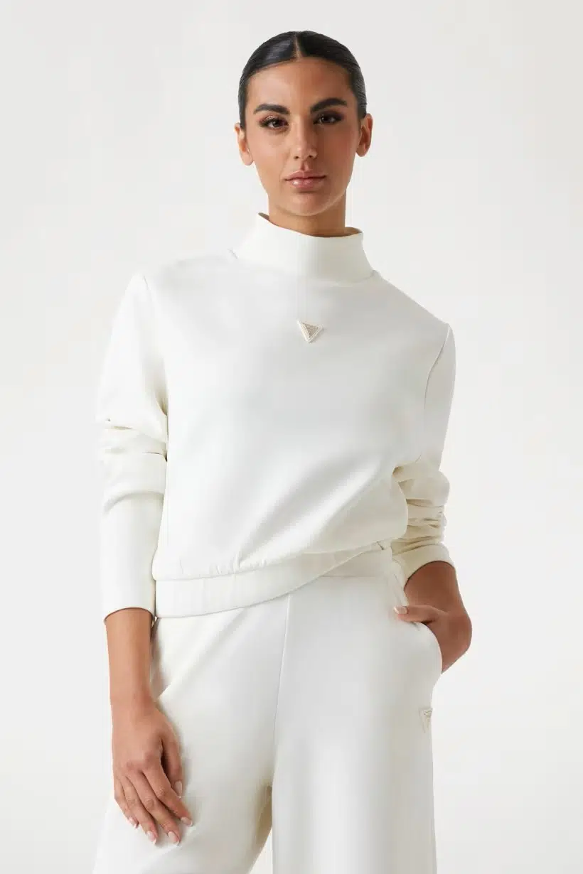 GUESS SWEATSHIRT V4YQ05KCAY2 - KREM