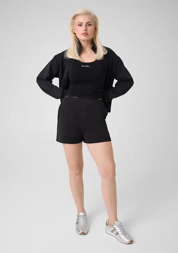 GUESS Fermuarlı Sweatshirt V6YQ17K4313 - SİYAH