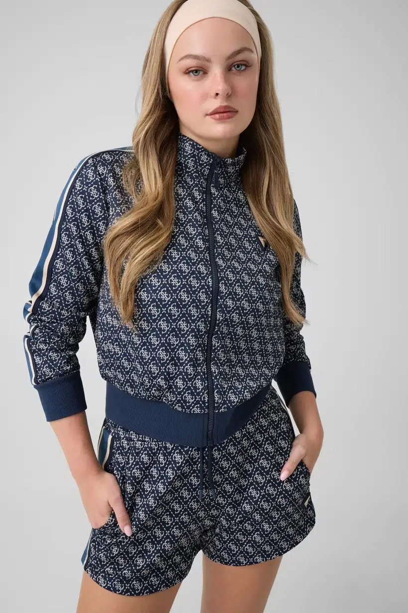 GUESS 4G logolu sweatshirt V6YQ28K5183 - LACİVERT