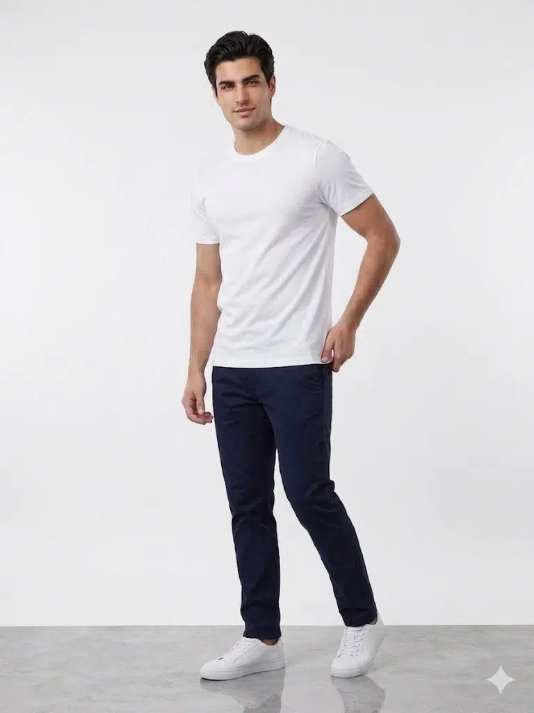 GUESS Bisiklet Yaka Kısa Kollu Basic T-Shirt M2YI72I3Z14 - BEYAZ