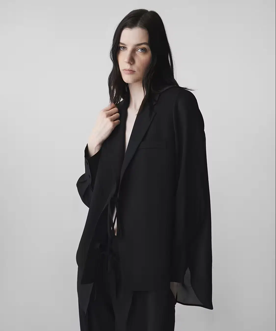 İPEKYOL Kumaş Mix Vatkalı Blazer Ceket IS1260106019 - SİYAH