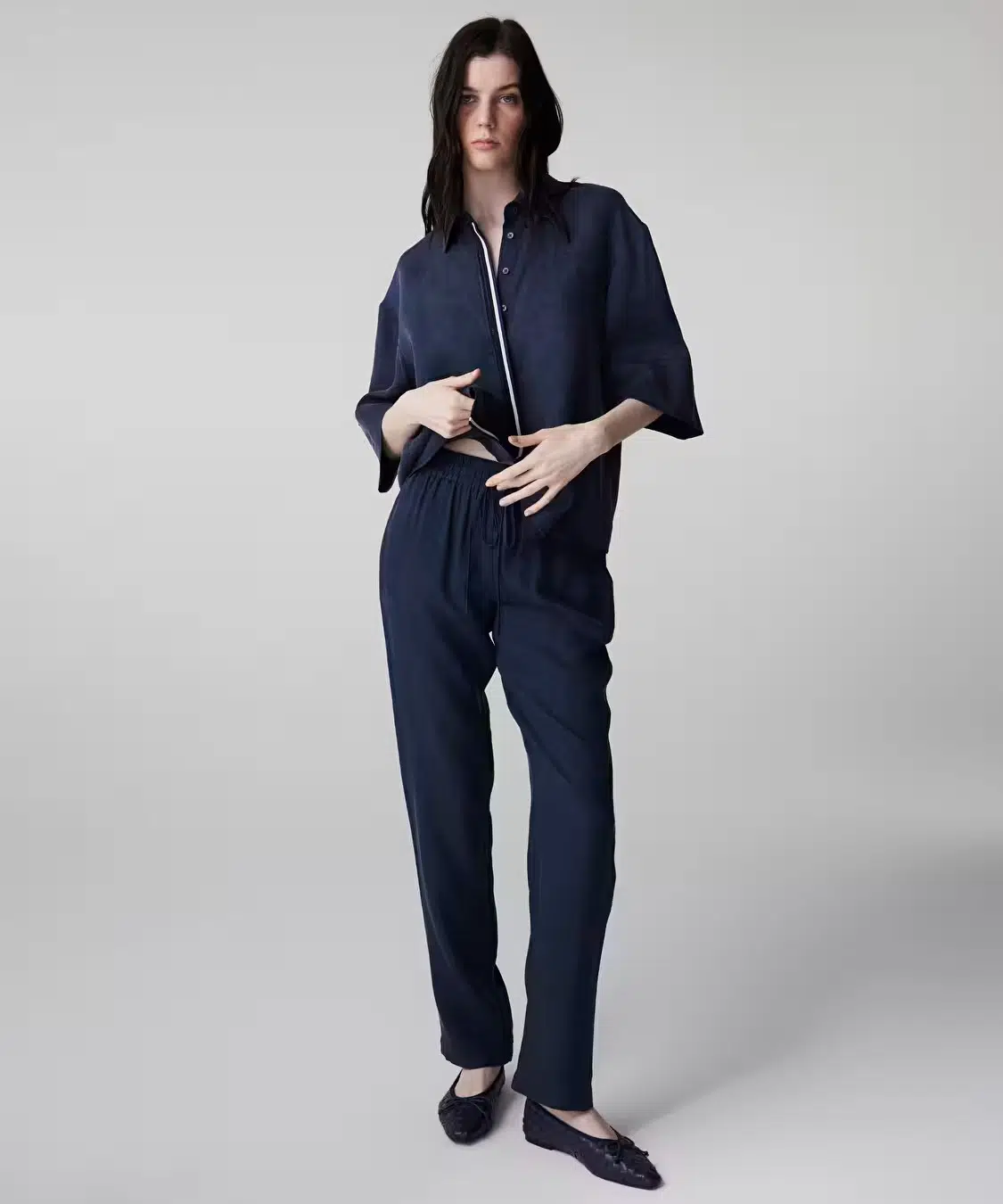 İPEKYOL Belden Bağlamalı Carrot Fit Pantolon IS1260003151 - LACİVERT