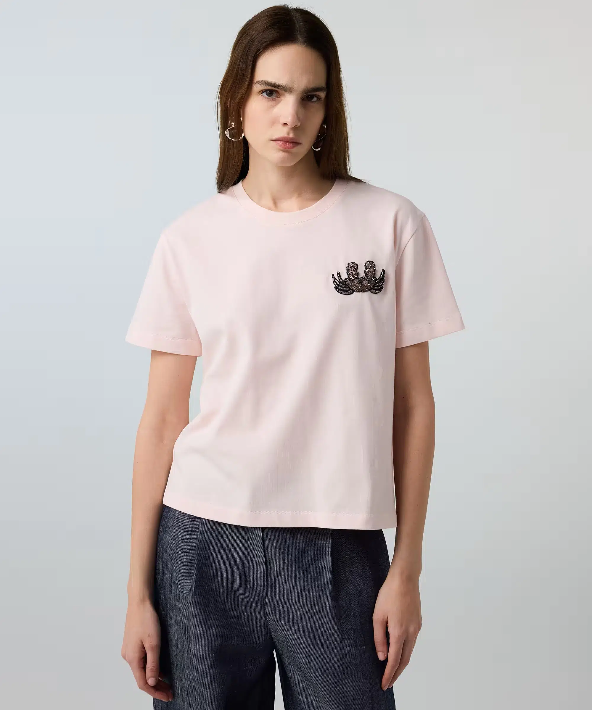 İPEKYOL Aplikeli T-Shirt IS1260070167
