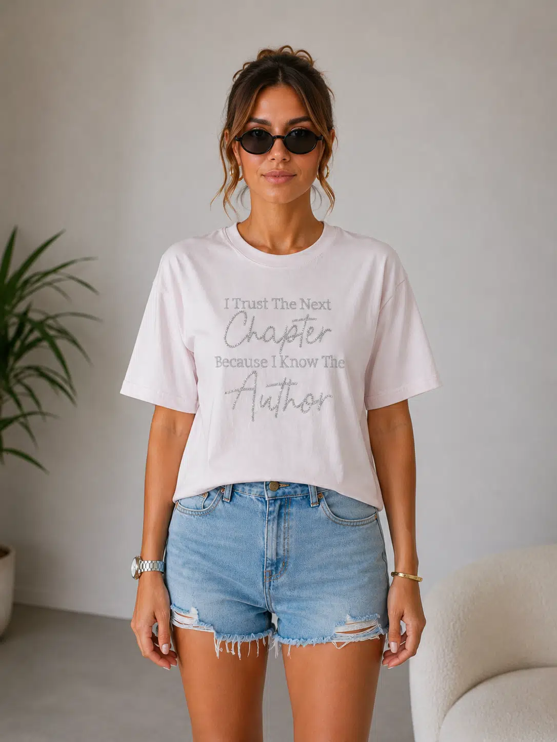 IT'S BASIC T-SHIRT 5080 - PEMBE