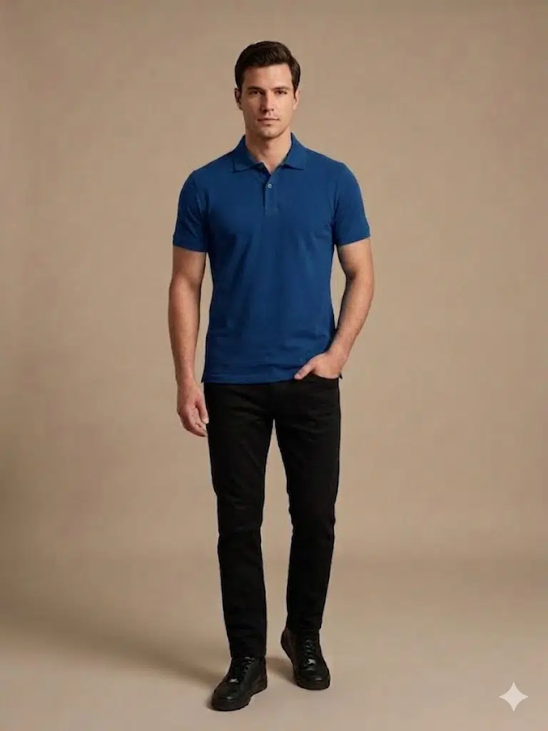 KİP Erkek Polo Yaka Basic T-Shirt 1830 - SAKS