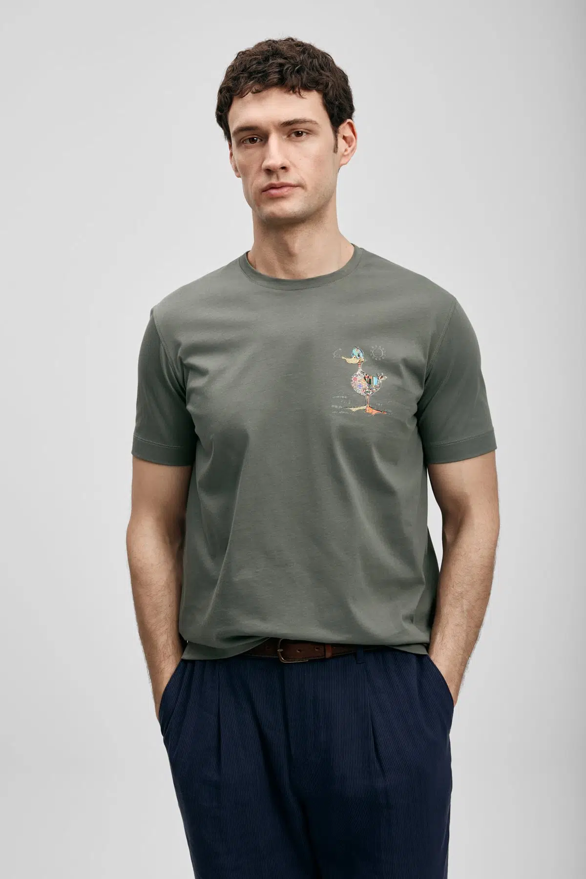 LUFİAN T-SHIRT 111020313 - K.YEŞİL