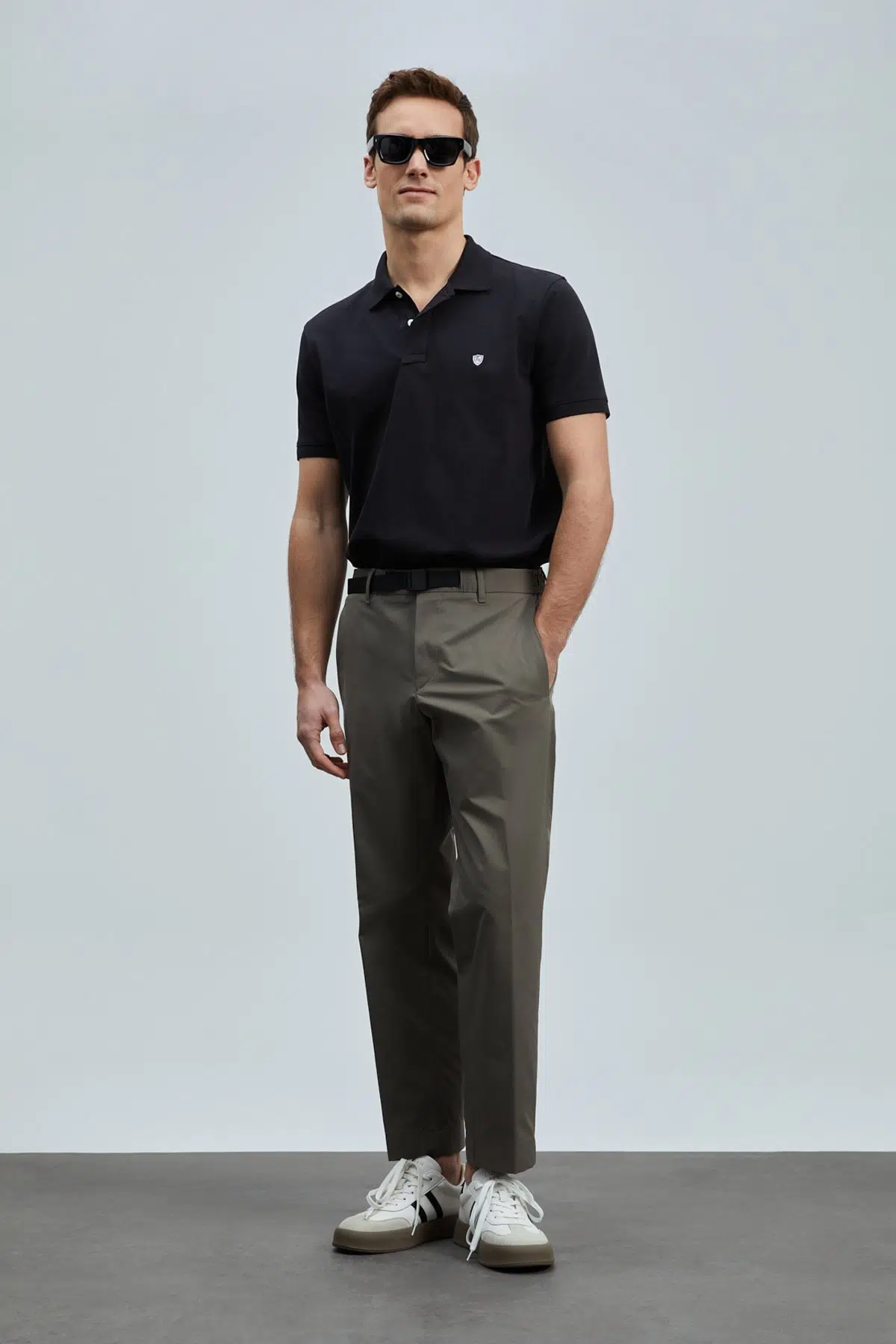 LUFİAN Laon Smart Erkek Polo T-Shirt 111040206 - SİYAH