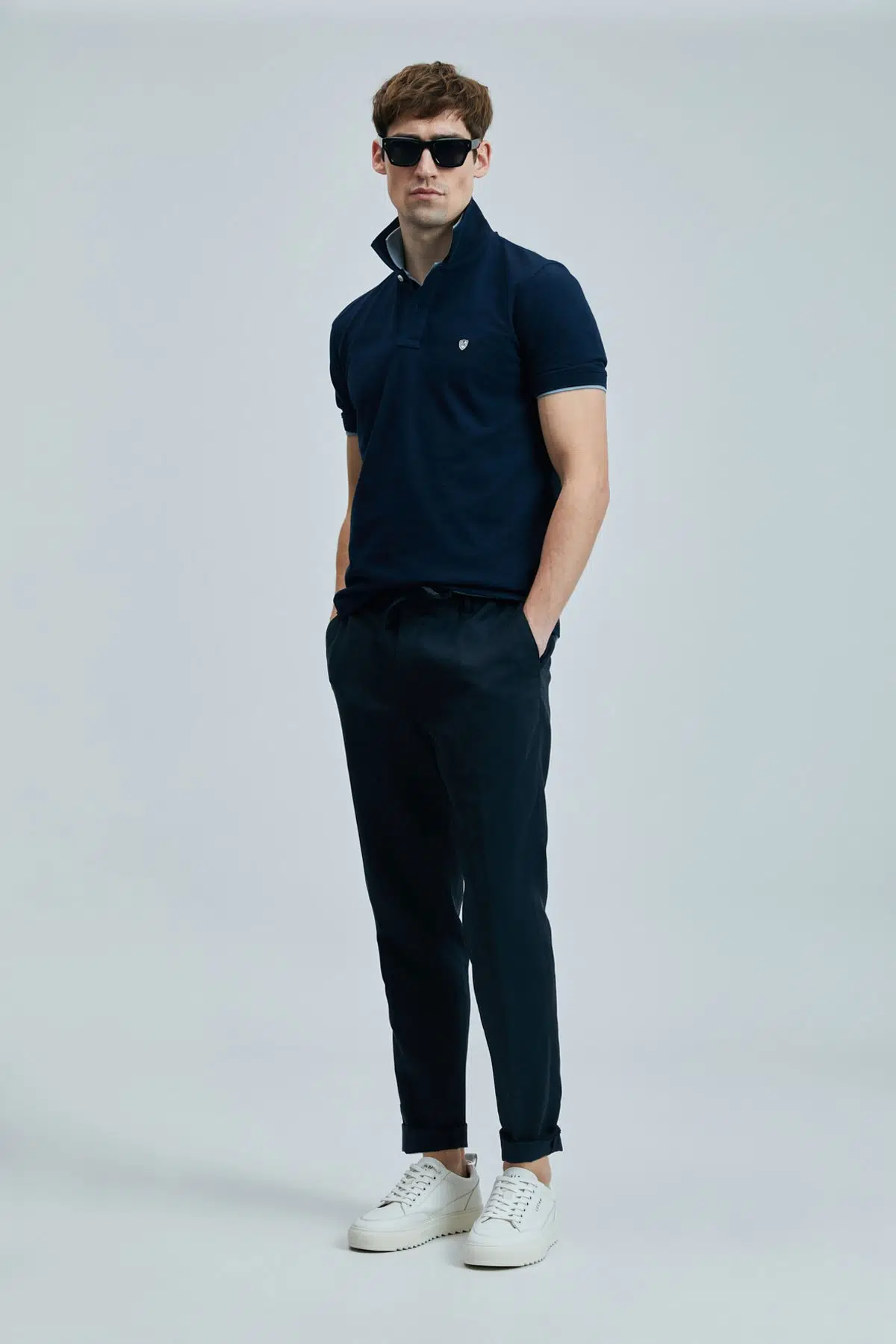 LUFİAN Laon Smart Erkek Polo T-Shirt 111040206 - LACİVERT