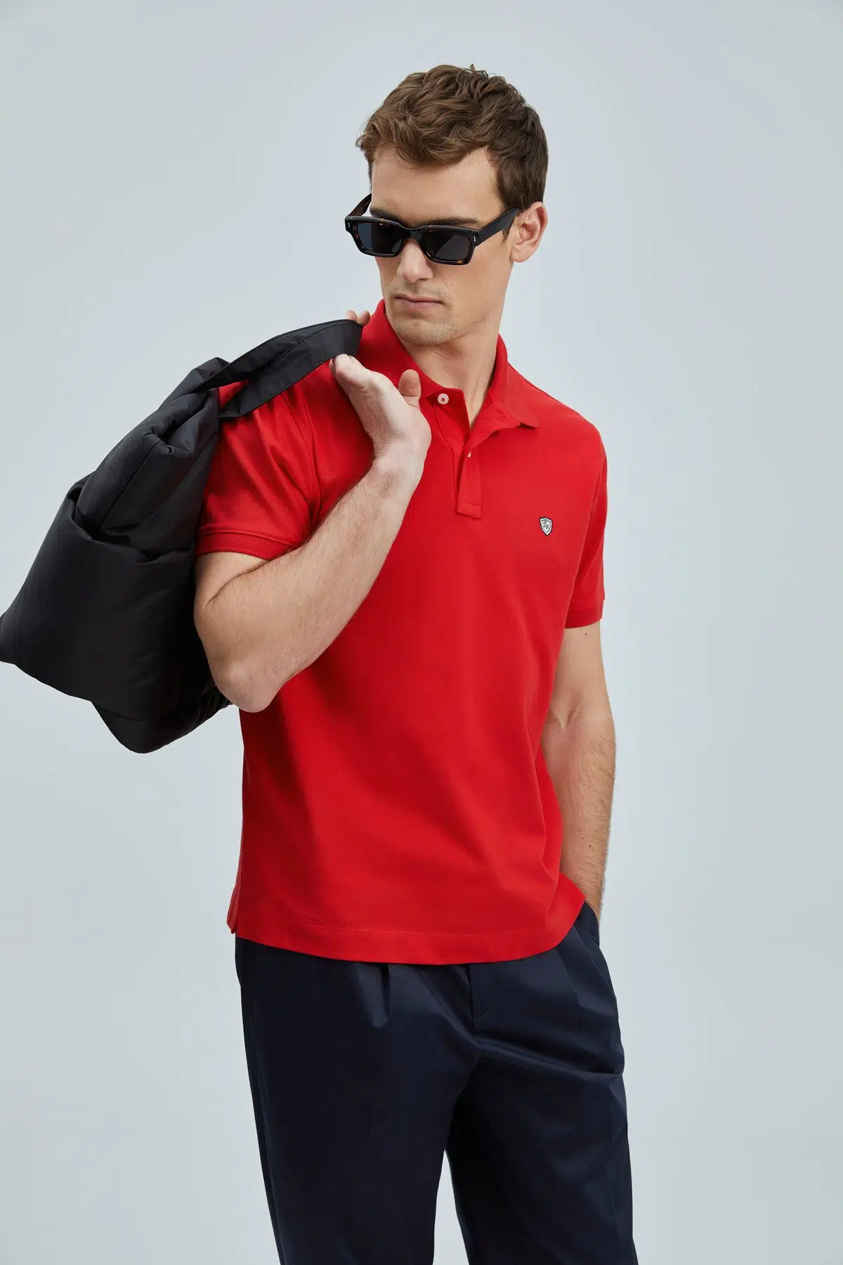 LUFİAN Laon Smart Erkek Polo T-Shirt 111040206 - KIRMIZI