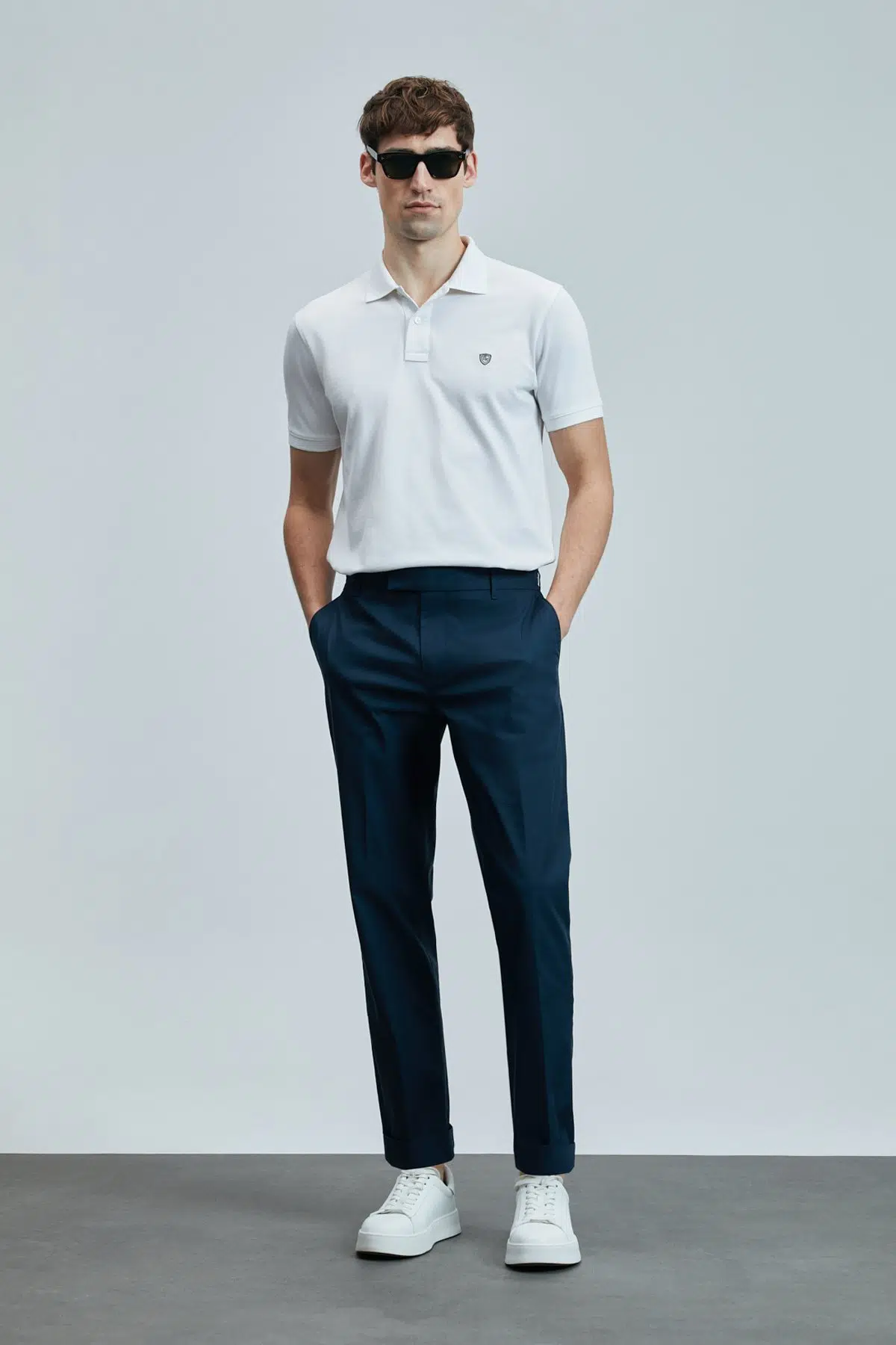 LUFİAN Laon Smart Erkek Polo T-Shirt 111040206 - BEYAZ