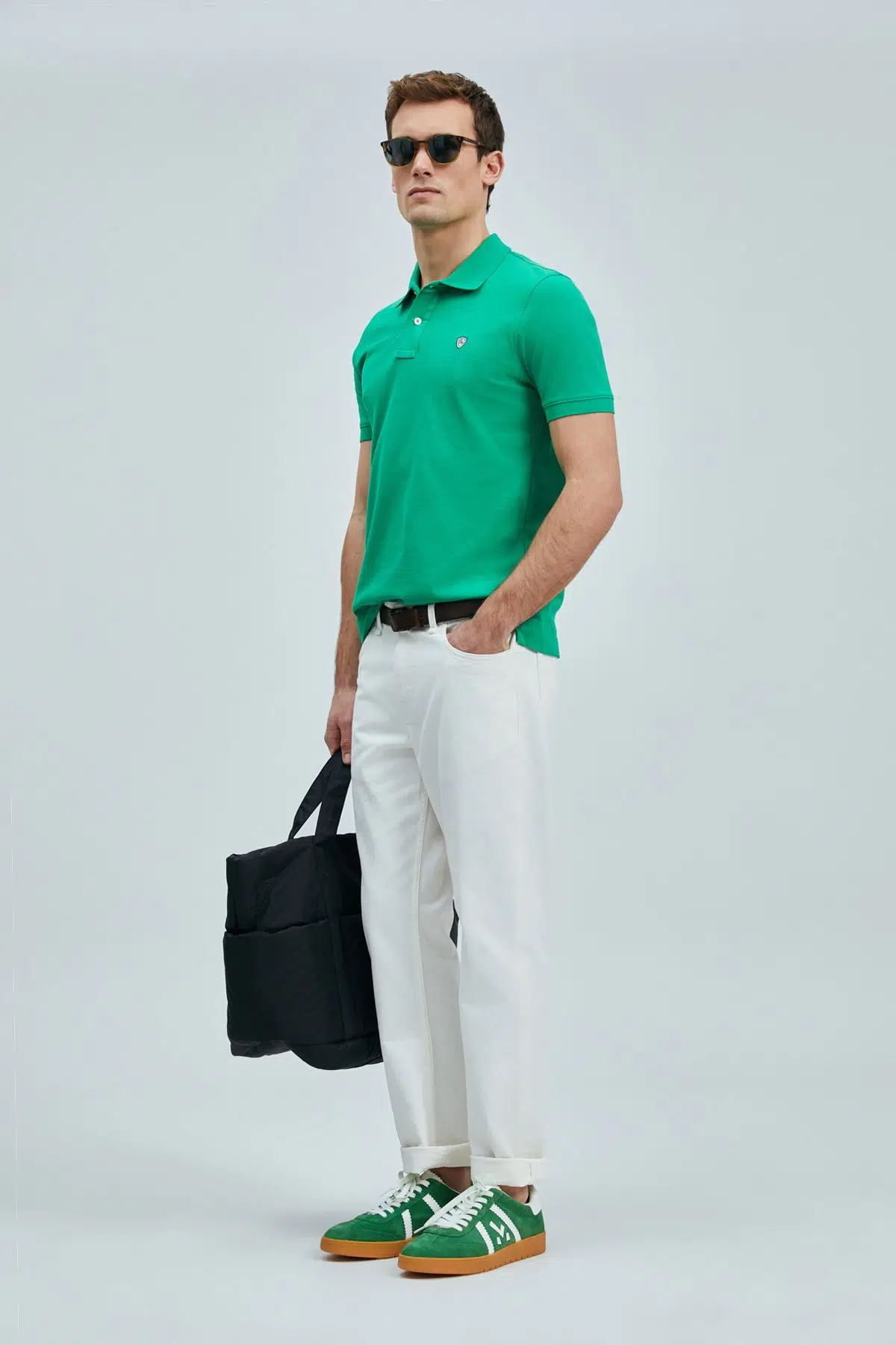 LUFİAN Laon Smart Erkek Polo T-Shirt 111040206 - YEŞİL