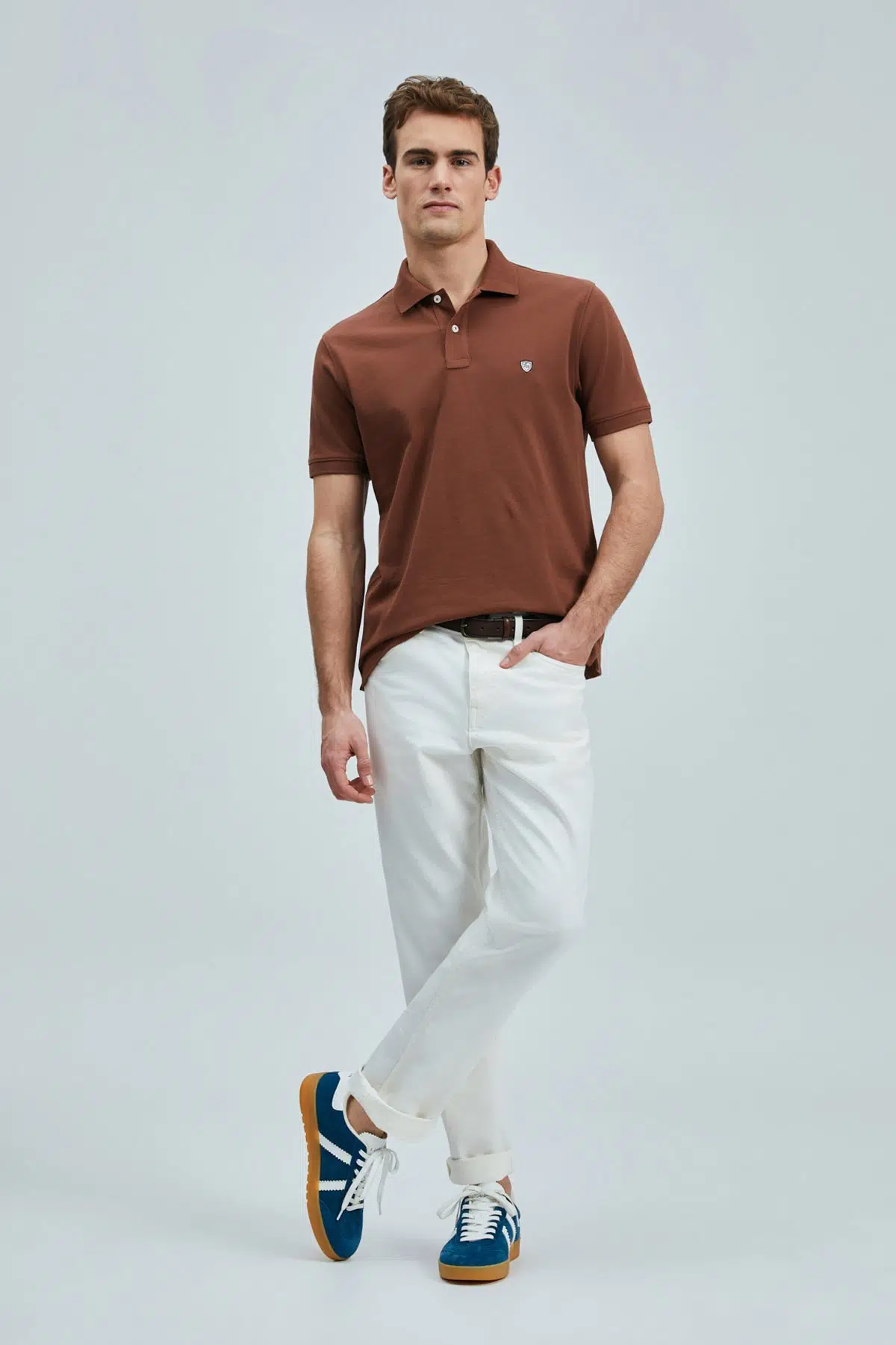 LUFİAN Laon Smart Erkek Polo T-Shirt 111040206 - KİREMİT