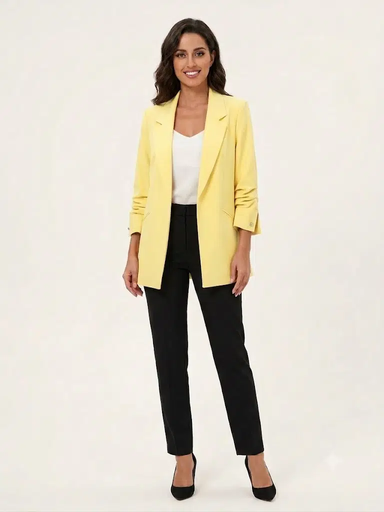 MARE SOLE Blazer Ceket 600 - SARI