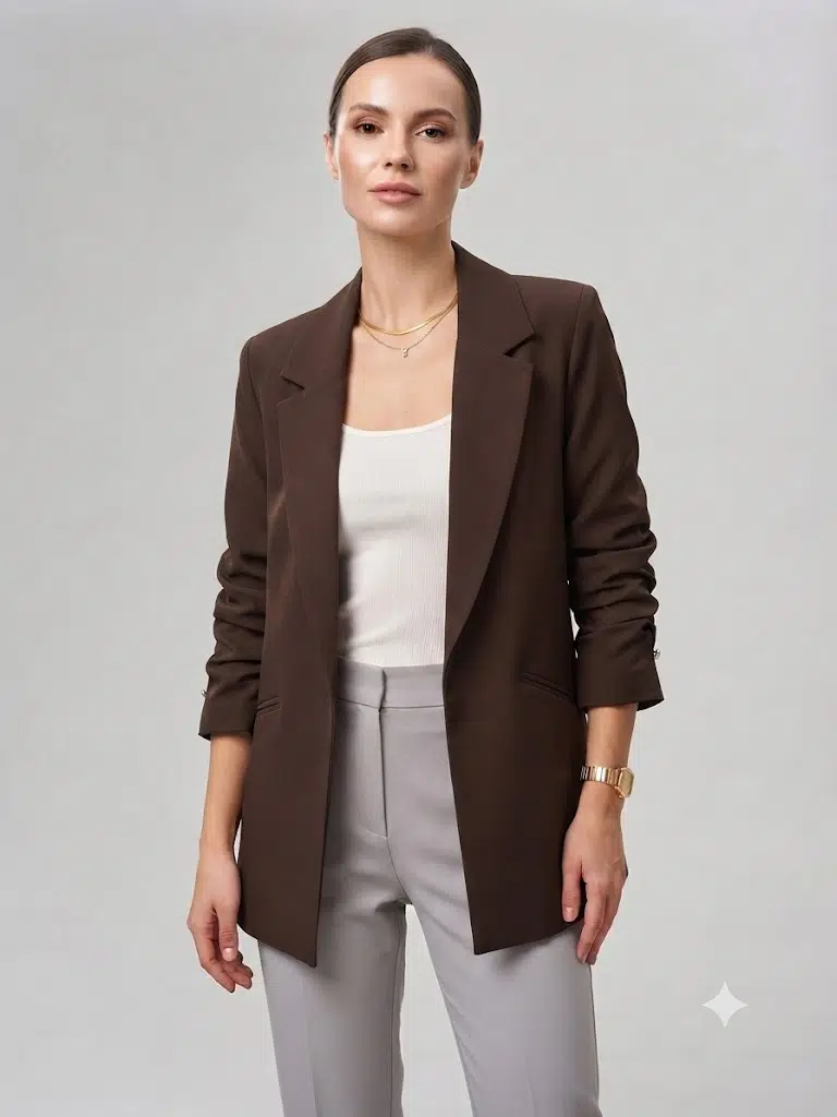 MARE SOLE Blazer Ceket 600 - KAHVE