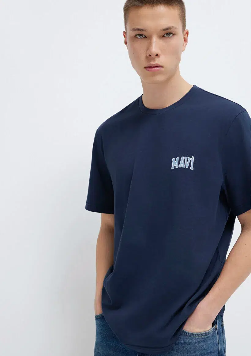 MAVİ T-SHIRT M0611714-70497 - LACİVERT
