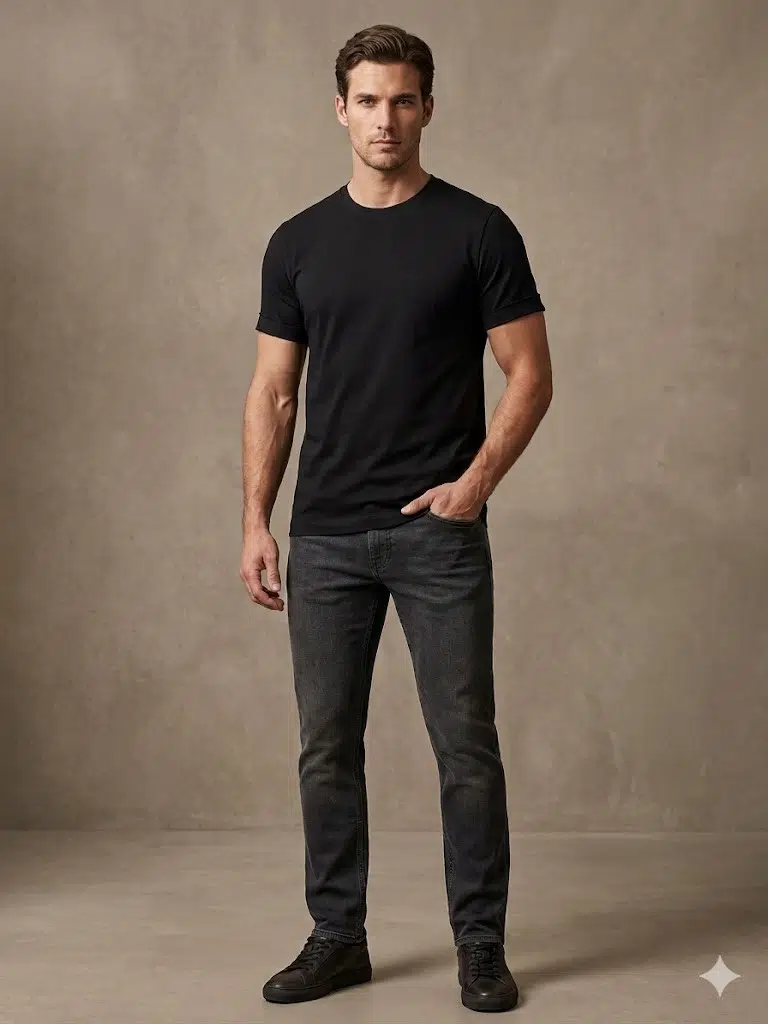 MCR T-SHIRT 36863 - KAHVE