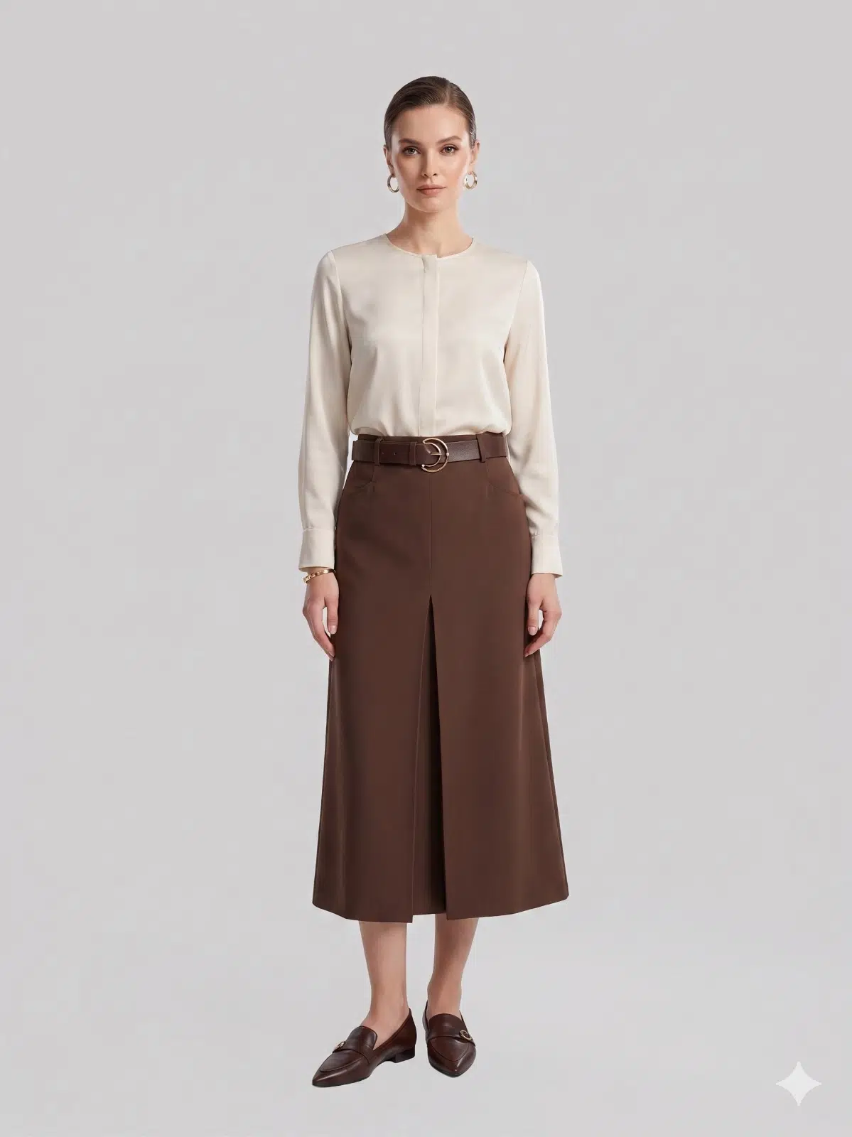 MODAİLGİ ETEK 30103 - KAHVE
