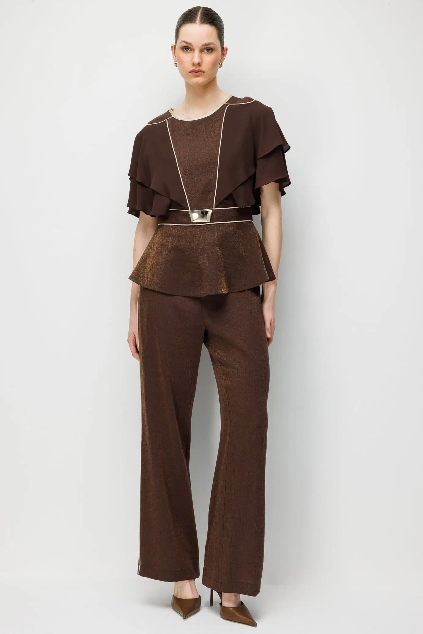 MODAİLGİ PANTOLON 40099 - KAHVE