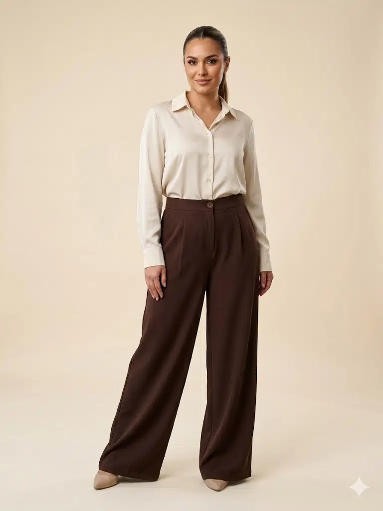 ON TRİKO PANTOLON 70123 - KAHVE