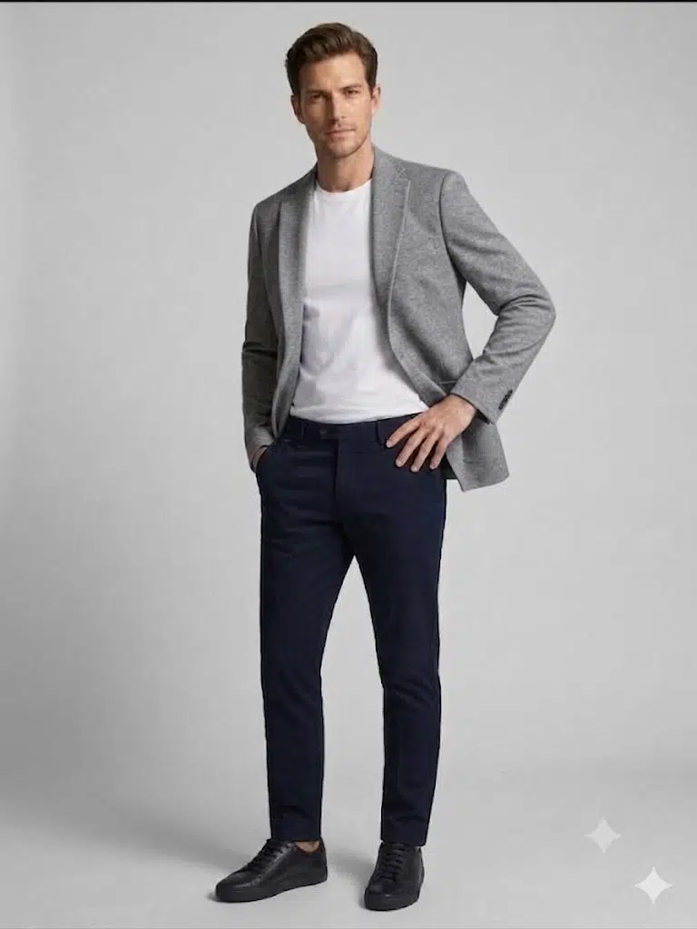 SELİM HAVAN Erkek Şık Kesim Smart Casual Ceket 0012 - GRİ
