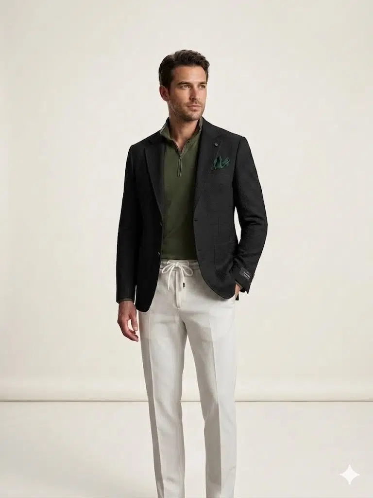 SİR CEKET Erkek Slim Fit Tek Düğme Blazer 3033 - SİYAH