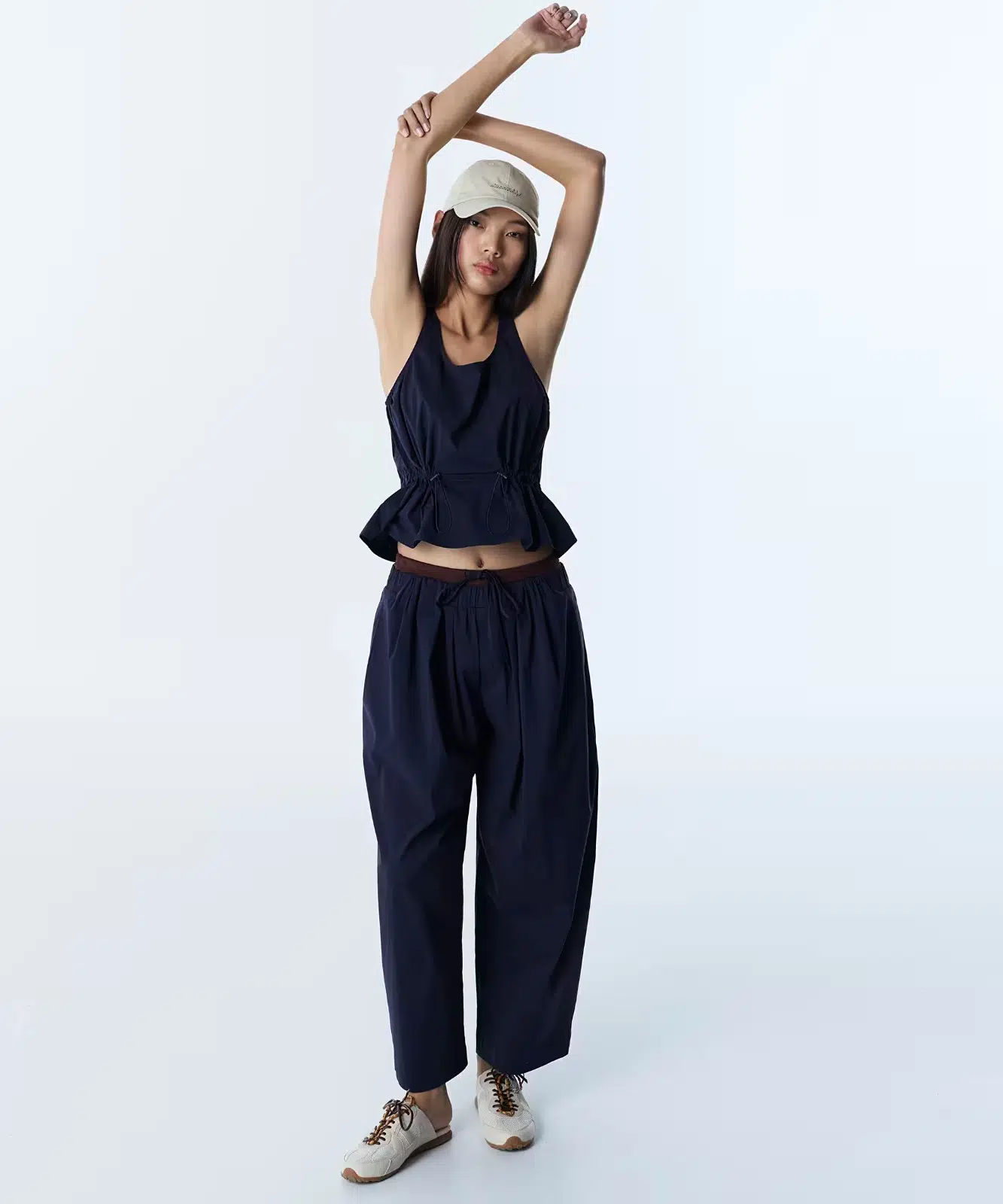 TWIST Çift Kat Bel Baggy Pantolon TS1260003121 - LACİVERT