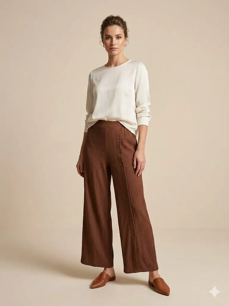 VEDİ PANTOLON 7409 - KAHVE